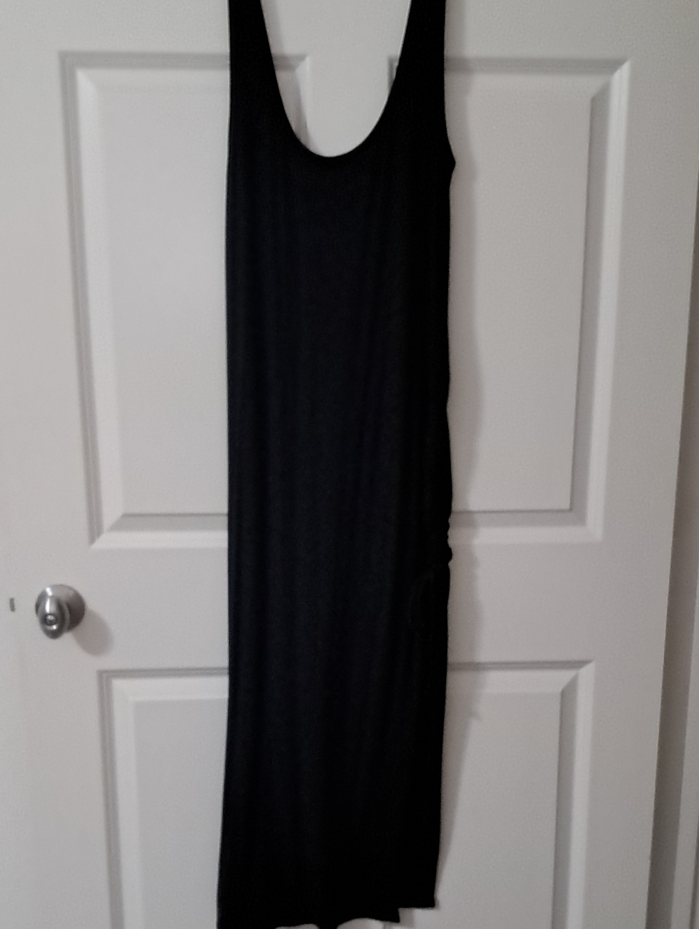 Shade & Shore Black Scoop Neck Maxi Dress
